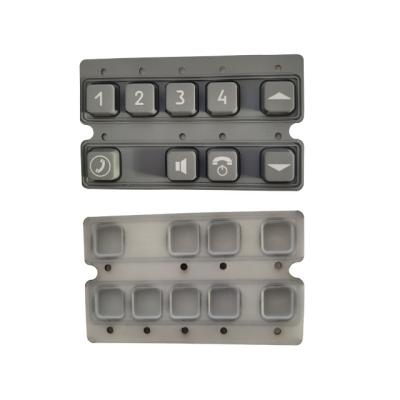 China Durable Waterproof Power Switch Silicone Keypad Cover / Silicone Rubber Key Cap for sale