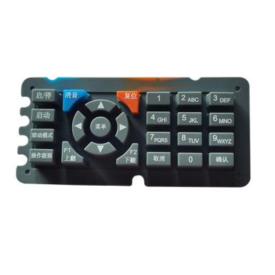 China Durable Carbon Pill Silicone Conductive Keypads /Silicone Spray Coating Keypad For Remote Control for sale