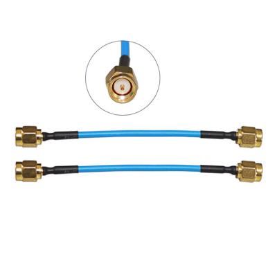 China Waterproof RG405 RF Coaxial Cable With SMA Male To SMA Male RF Connector Assembly for sale