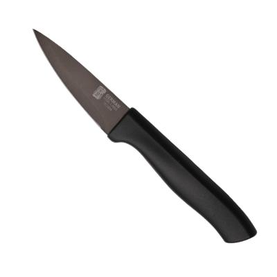 China Disposable Black PP Handle Peeling Knife Small Kitchen Fruit Knife for sale