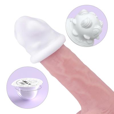 China Male Masturbators Soft Cup Glans Stimulator Silicone Strip Adult Sex Toys For Man for sale