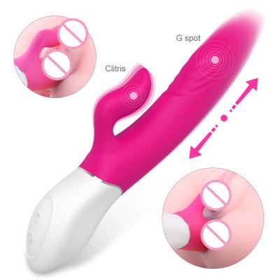 China 9 Modes Vibration + Handle Adult Rabbit 9 Modes Shock Long Rotating Vibratorssex Toys Products For Women for sale