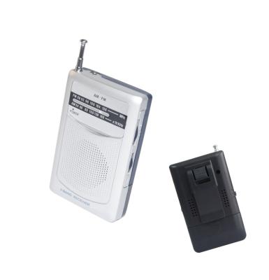 China With belt clip on back china manufacture ultra slim mini pocket radio am fm 2 bands for sale