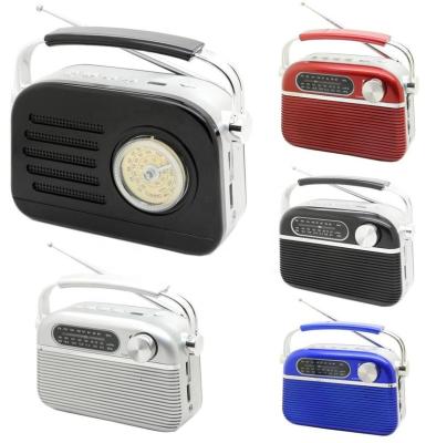 China vintage louder speaker portable radio usb tf PORTABLE wooden retro home radio for sale