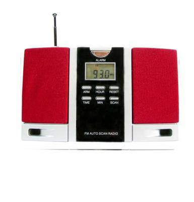 China With Telescopic Antenna China Supplier FM LCD Display Alarm Clock Radio for sale