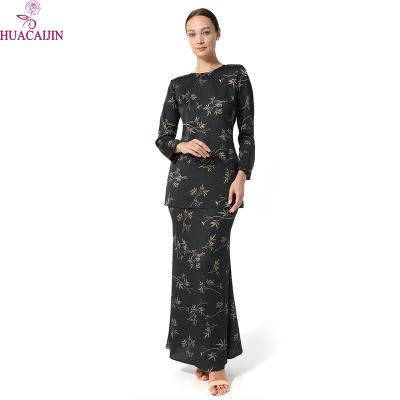 China High Quality Baju Kurung Baju Floral Casual Muslim Kurung Customized for sale