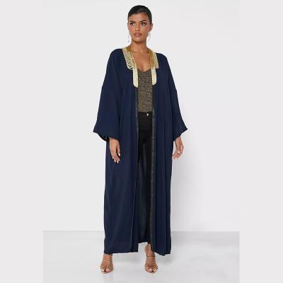 China Arabian Nights Abaya Middle East Abaya 2022 Belgium Islamic Arab Emirates Polyester Abaya for sale