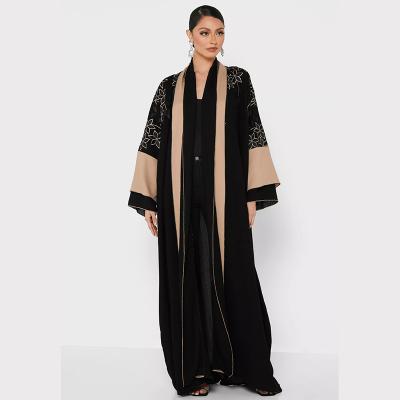 China Polyester Abaya Kaftan Dubai Burkha Abaya Muslim Dresses 2021 Women Muslim Abaya Dress Ladies for sale