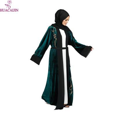 China Modest Muslimah Styling Latest Abaya Designs Long Sleeve Abaya Muslim Modern Style Front Open Abaya Hot Sale Fashion India for sale