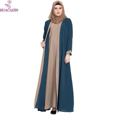 China New Soft Coat Ladies Abaya Long Crepe Open Abaya Muslim Women Dress Dubai for sale