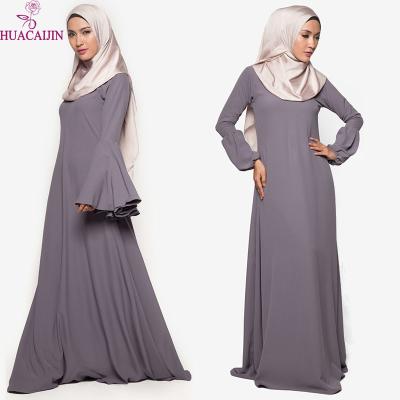 China Women Abaya Jalabiya Casual Abaya Muslim Kaftan Dress Modest Muslimah Styling New Design Long Sleeve In Dubai for sale