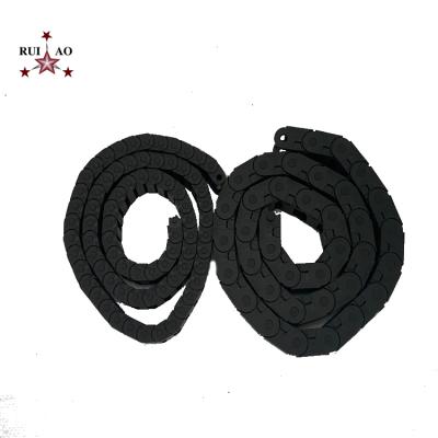 China Small Size Power Tool Accessories Nylon Flexible Track Drag Cable Carrier Power Chain Wire Plastic Tracks for sale