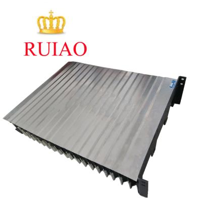 China Machine Tools Accessories Stainless Steel Accordion Way Cover Bellows Metal Foldable Cover Steel Telescopic Cover for sale