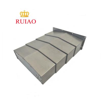 China Power Tools Accessories Machine Tool Accordion Protection Steel Telescopic Slide Way Cover for sale