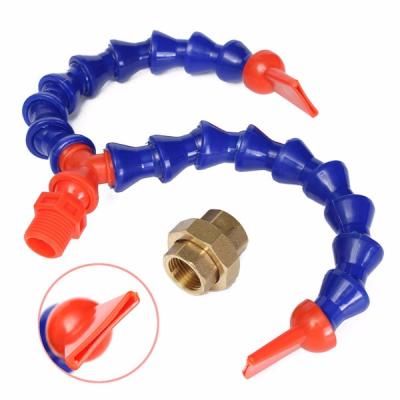 China Plastic Hose Flexible Coolant Oil Machine Tools Accessories 1/4 Water Coolant Hose Pipe With Valve for sale