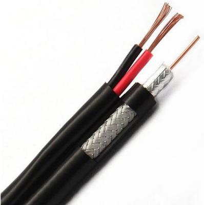 China Backup Rg6 CCTV Camera Coaxial Cable Bare Copper Conductor For Telecom Comunication for sale