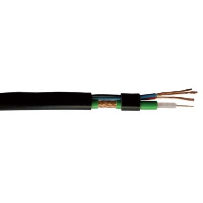 China KX6+2C KX7+2C Power Siamese Coaxial Cable KX6 KX7+2alim Covered CCTV CATV Communication Camera Cable à venda