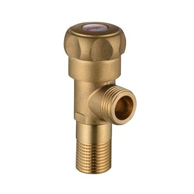 China Modern Gold Bathroom Kitchen Angle Valve Accessories Zinc Brass Handle Angle Valve for sale