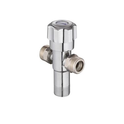 China Modern White Bathroom Kitchen Angle Valve Accessories Zinc Brass Handle Angle Valve for sale