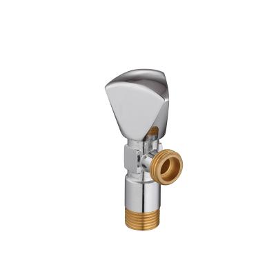 China Modern Bathroom Kitchen Angle Valve Copper Accessories Zinc Handle Brass Angle Valve for sale