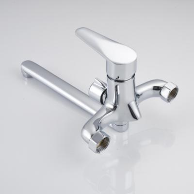 China Without Slide Bar Mixer Tap Single Handle Brass Water Basin Faucet For Bathroom for sale