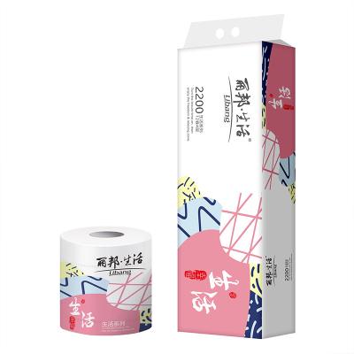 China Bath Room Factory Wholesale Cheap Custom Printed 12-Roll Eco-Friendly Soft Core Toilet Roll Tissue Paper for Households for sale