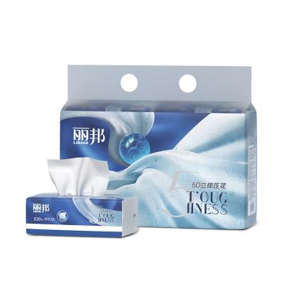 China White Wholesale Face Cleaning Home Soft Handkerchief Pack Good Quality Facial Tissue Paper Napkins for sale