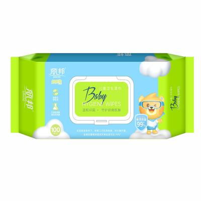 China Cleaning 100 Pcs Antibacterial Unscented Hypoallergenic Baby Wet Wipes for Face and Hand Cleaning for sale