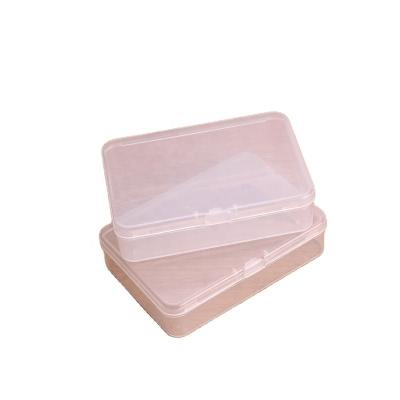 China Recycled Materials Manufacturers Sell Transparent Empty PP Box Small Item Cosmetic Plastic Box Packaging D751 for sale