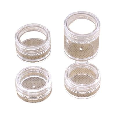 China Recyclable Manufacturer Transparent Simple Round PS Cosmetics Round Storage Bottle Liquid Plastic Packaging for sale