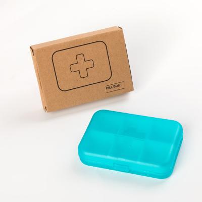 China Plastic Medicine Ornament 6 Recyclable Portable Multicolor Storage Cells PP Small Compartmented Pill Boxes Travel Medicine Pack for sale