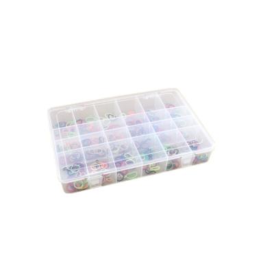 China Transparent Recyclable PP Thickened 24 - Cell Slot - Cell Plastic Packaging Electronic Component Hardware Parts and Tools Storage Box for sale