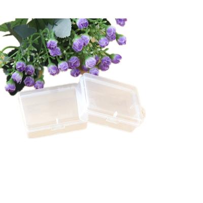 China Small Plastic Packaging D723 Accessories Recyclable Transparent Square Earplugs Small Object Handmade PP Storage Box for sale