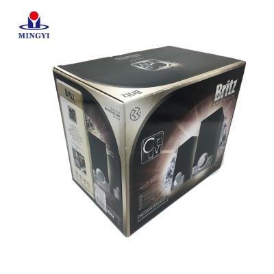 China Recyclable Custom Logo Folded Corrugated Case Paperboard Consumer Electronics Packaging Boxes For Headphone Camera Audio Package for sale