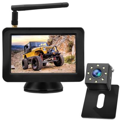 China 4.3 Inch Waterproof Wireless Reversing Camera And Monitor Kit With Parking Guidelines 4.3 Inch Color Control for sale