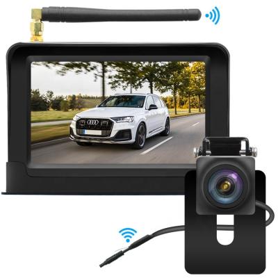 China New Design Waterproof Vehicle Mount Camera HD Wireless Camera With Stable Signal Digital 5 Inch Color Control for sale