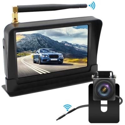 China Wireless Night Vision HD Camera Backup System With Monitor Kit Easy Install 5 Inch Color Control for sale