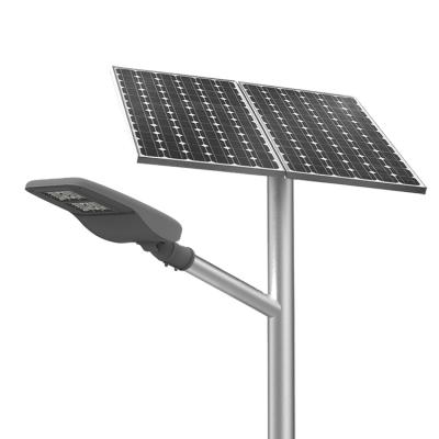 China With mono solar panel in high work efficiency > 21% LAP Smart Outdoor IP65 Waterproof 30W 60W 80w Led Solar Street Light for sale