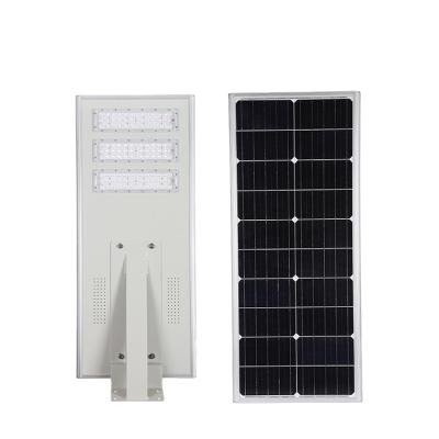 China With mono solar panel in high work efficiency > 21% LAP Aluminum Solar Energy Saving Mppt Control 40w 50w All In One Solar Led Street Light for sale