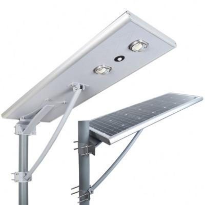 China With mono solar panel in high work efficiency > 21% Solar Collector 30 LAP Outdoor Waterproof IP65 60 Watt All In One Solar Led Street Light for sale