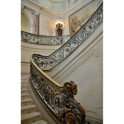 China Modern 15 years of professional professional manufacturing experience of 3D design of stair special-shaped revolving balustrades for sale