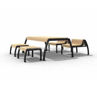 China Garden Wooden Bench and Table, Park Table and Bench Sets for sale