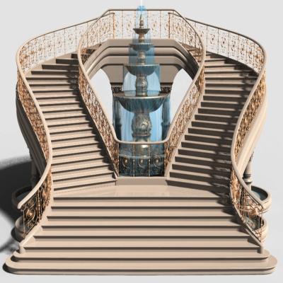 China Wrought Iron China Supplier Customize New Design Outdoor Used Wrought Iron Stair Railing for sale