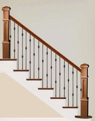 China Wrought iron staircase spindles wrought iron balustrade for sale