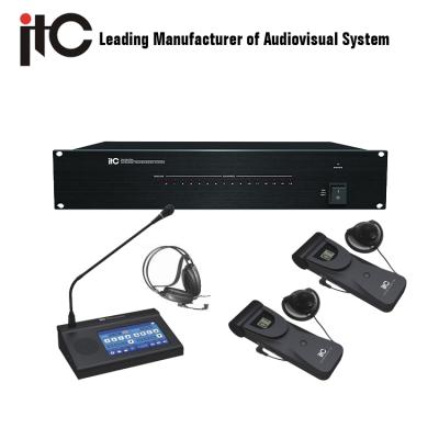 China Simultaneous Translation ITC Interpreter Translation Headset System Conference Interpretation Equipment for sale