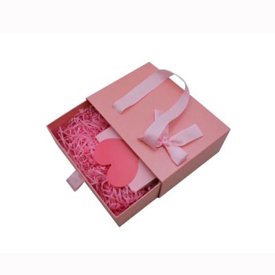 China Custom Luxury Reused Materials Jewelry Velvet Packaging Box With Logo Bags Storage Paper Slid Drawer Gift Pouch Boxes for sale