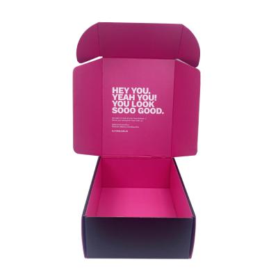 China Wholesale Recyclable Customize Corrugated Pink Mailing Shampoo Box Printed Logo For Collapsible Packaging Box for sale