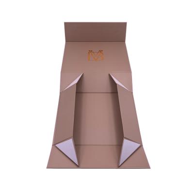 China New Arrival Handmade Simple Elegant Folding FO Rigid Paper Gift Boxes For Brand Packaging for sale