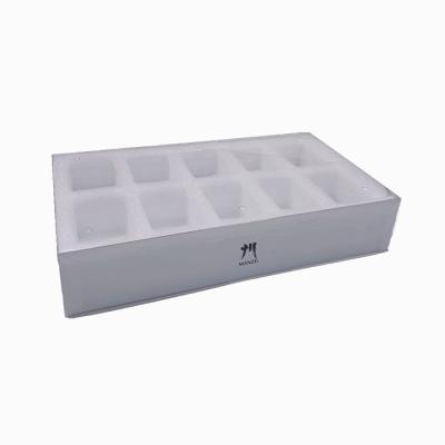 China Recyclable Custom EPE Foam Insert Strawberry Box With Clear PVC Window Fruit Boxes For Food Delivery Boxes Luxury for sale