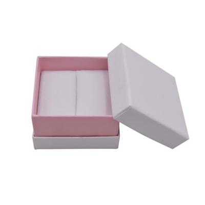 China Recyclable Wholesale Custom Lid And Box Cardboard Caja De Joya Luxury Low Pink Jewelry Necklace Packaging Box for sale